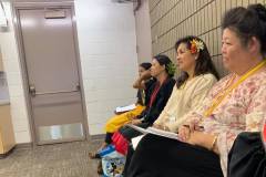 One of our haumana intently listening to the knowledge of another Kumu in the association