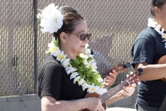 Beginning Adult Papa ʻUkulele with their graduation song of "One Paddle, Two Paddle"