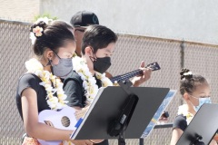 Beginning Keiki Papa ʻUkulele with their graduation song of "My Little Grass Shack"