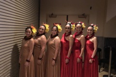 Our Sweet Leo Manu ladies before going on stage